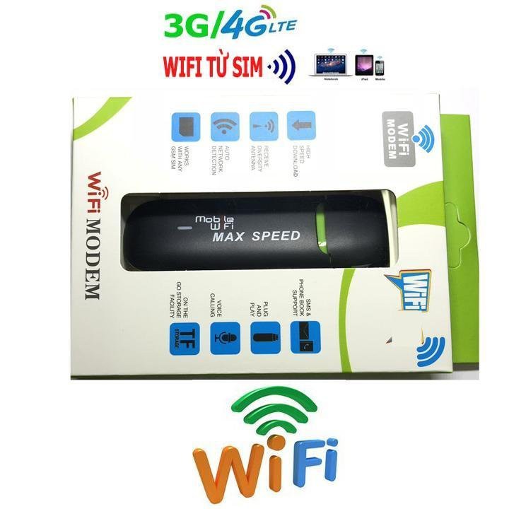 (SIÊU GIẢM GIÁ) USB phát WIFI cầm tay MAX SPEED, ở đâu cần Wifi ở đó có MAX SPEED, kết nối nhiều thiết bị cùng 1 lúc