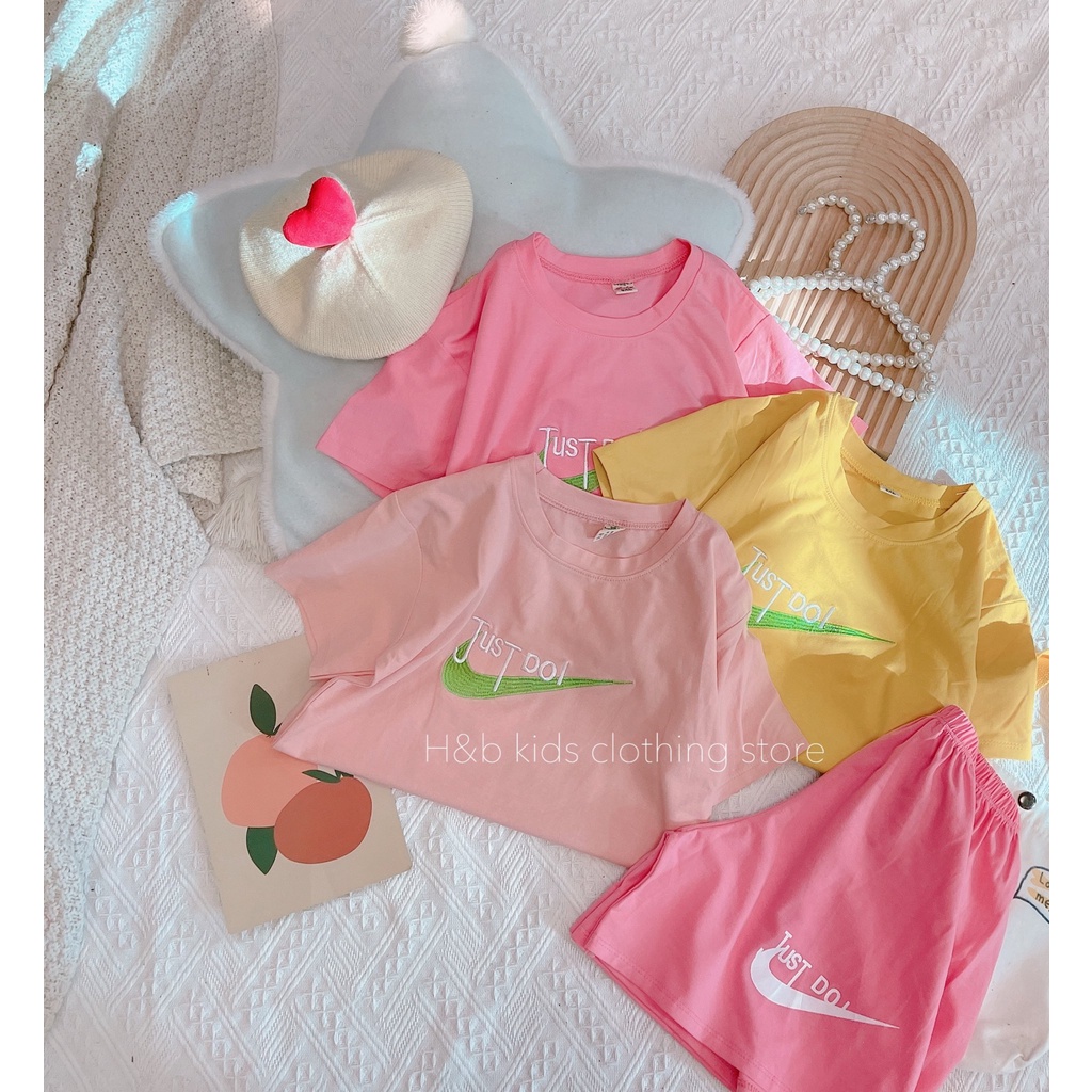 Bộ Cotton Bé Gái 23-33kg❤️M0039❤Chất cotton 4 chiều siêu mềm mịn