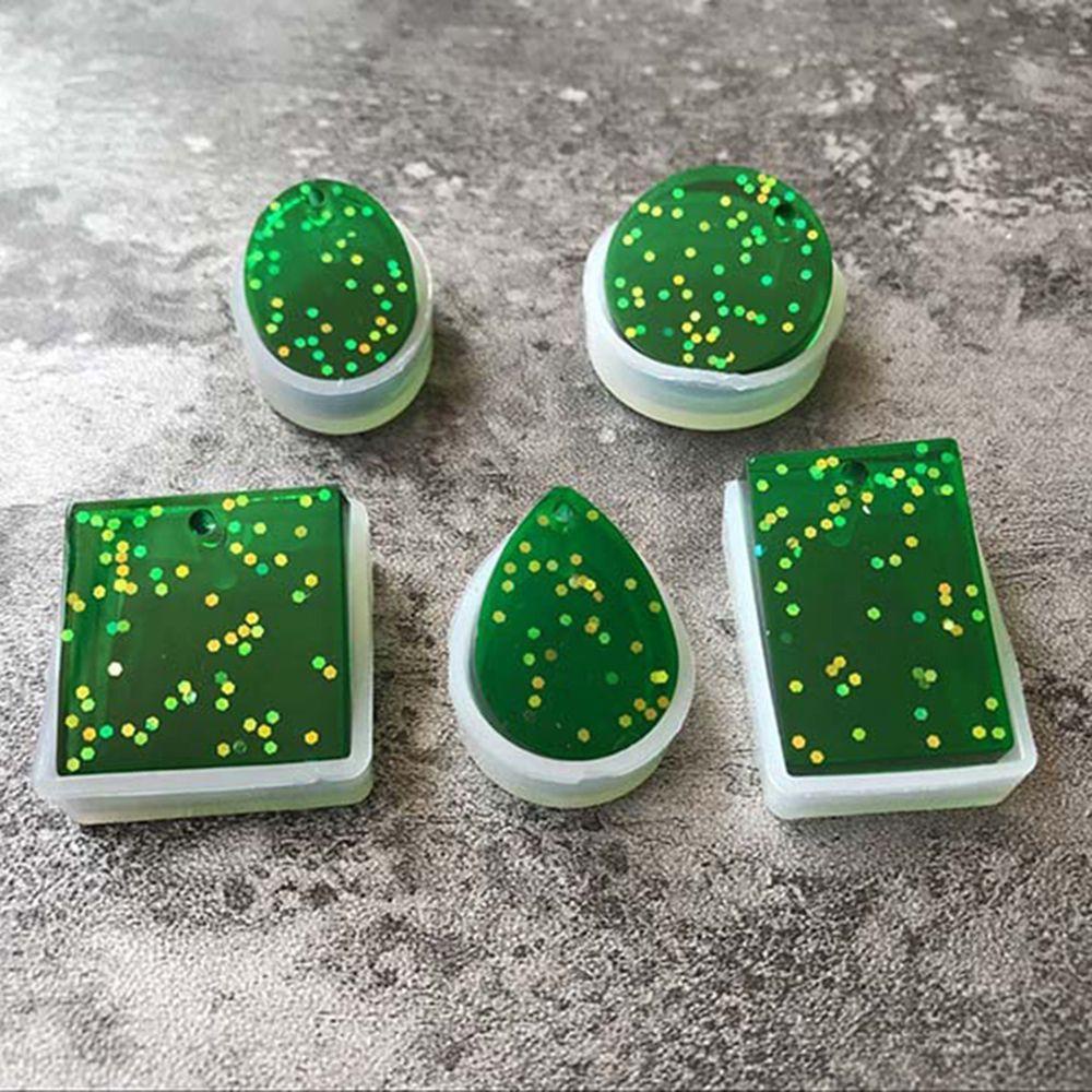 Bộ 5 Khuôn Silicone Làm Nhựa Resin Hình Giọt Nước