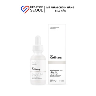 Tinh chất The Ordinary Niacinamide 10% + Zinc 1% 30ml (Bill Hàn)