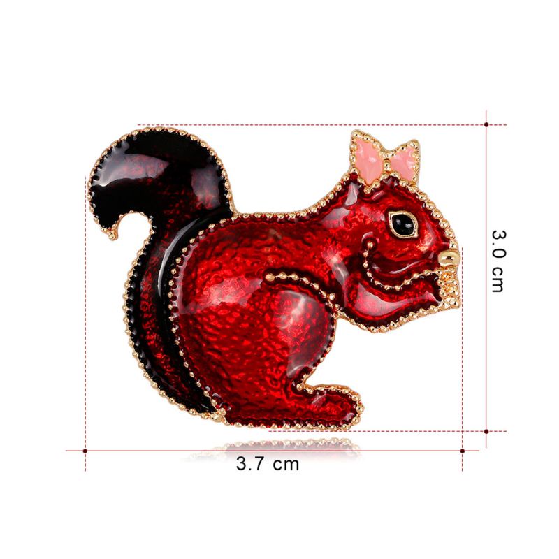 Ghim Cài Áo Hình Chú Sóc Xinh Xắn