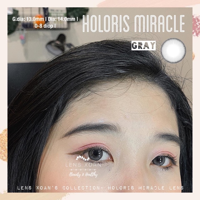 ÁP TRÒNG HOLORIS MIRACLE GRAY ( Xám viền đen tự nhiên)