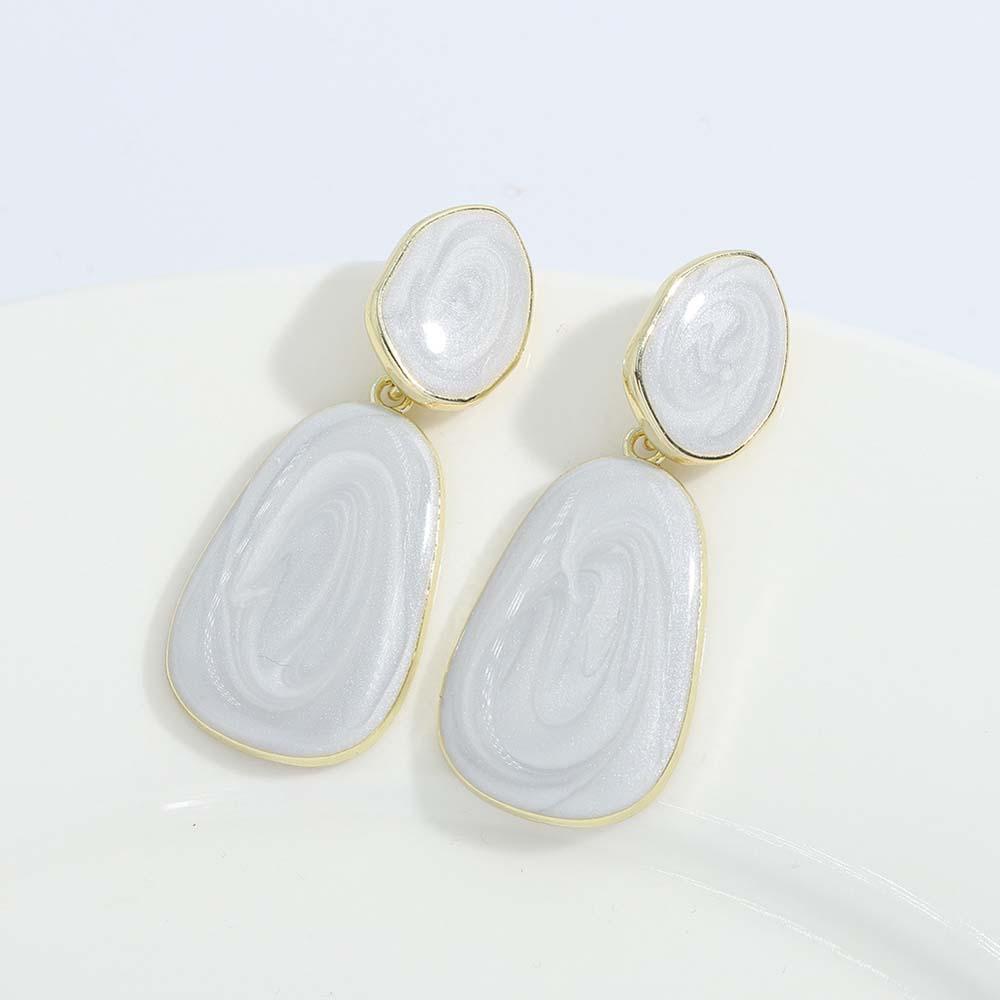 Bông Tai Dáng Dài Bằng Hợp Kim Màu Kẹo Ngọt Thời Trang Dễ Thương Cho Nữ