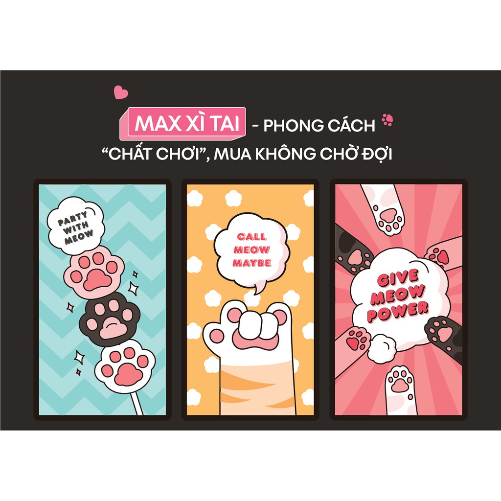 Băng Vệ Sinh Kotex Mini Meow Siêu Mềm 24cm 8 Miếng BVS meo hình mèo siêu thấm siêu mỏng che tên khi ship