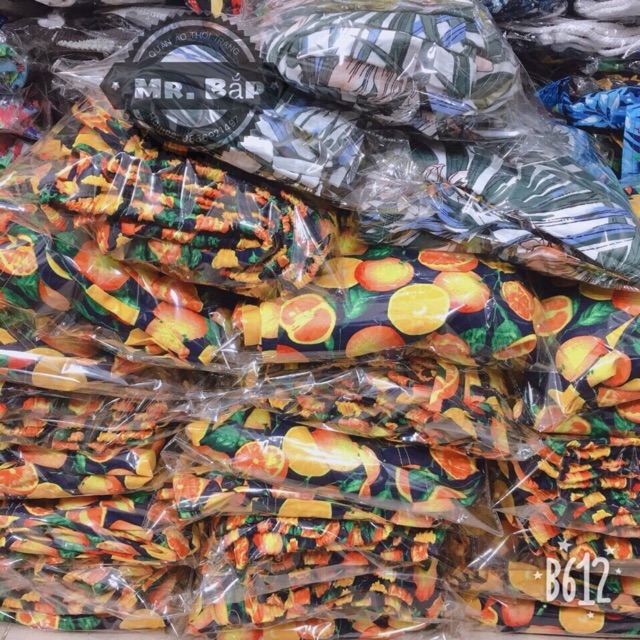 HQ06. Quần Trái Cây Đi Biển. Quần Dưa Khóm kèm bảng size. Bảng mẫu | BigBuy360 - bigbuy360.vn