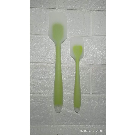 CÂY PHỚI VÉT Spatula dẹt trộn bột silicone đúc liền size 28cm