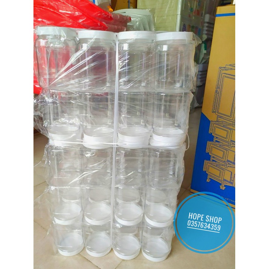 Hũ Nhựa Duy Tân 500g - Hũ Nhựa Nắp Trắng | BigBuy360 - bigbuy360.vn