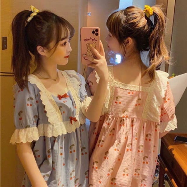 Bộ Ngủ Nữ Dễ Thương Họa Tiết Cherry Chất đẹp Giá sỉ | BigBuy360 - bigbuy360.vn