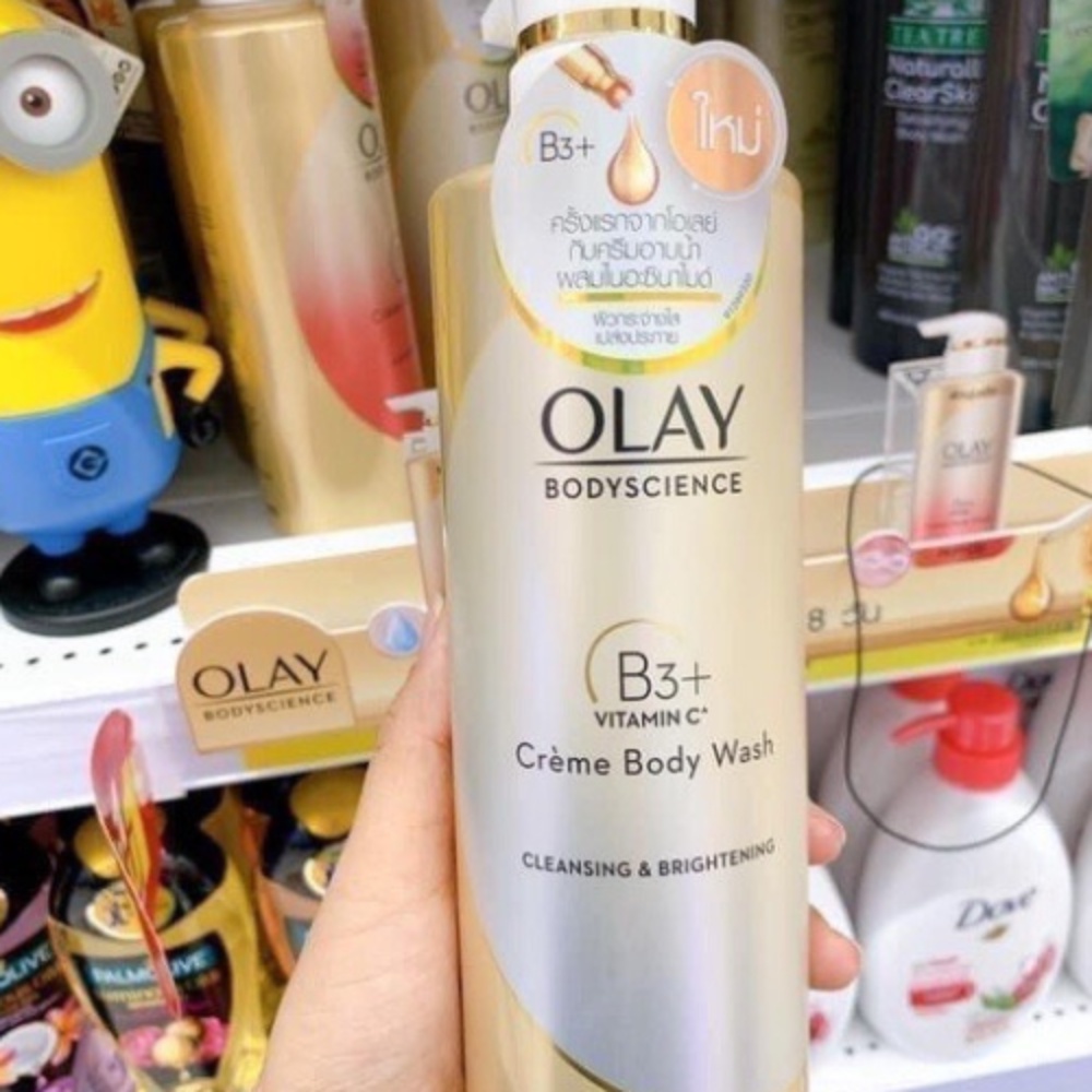 Sữa Tắm OLAY B3+ Dưỡng Trắng Da, Cấp Ẩm Và Đàn Hồi Cho Da - Chai 500ml [ CHÍNH - HÃNG - THÁI - LAN ]