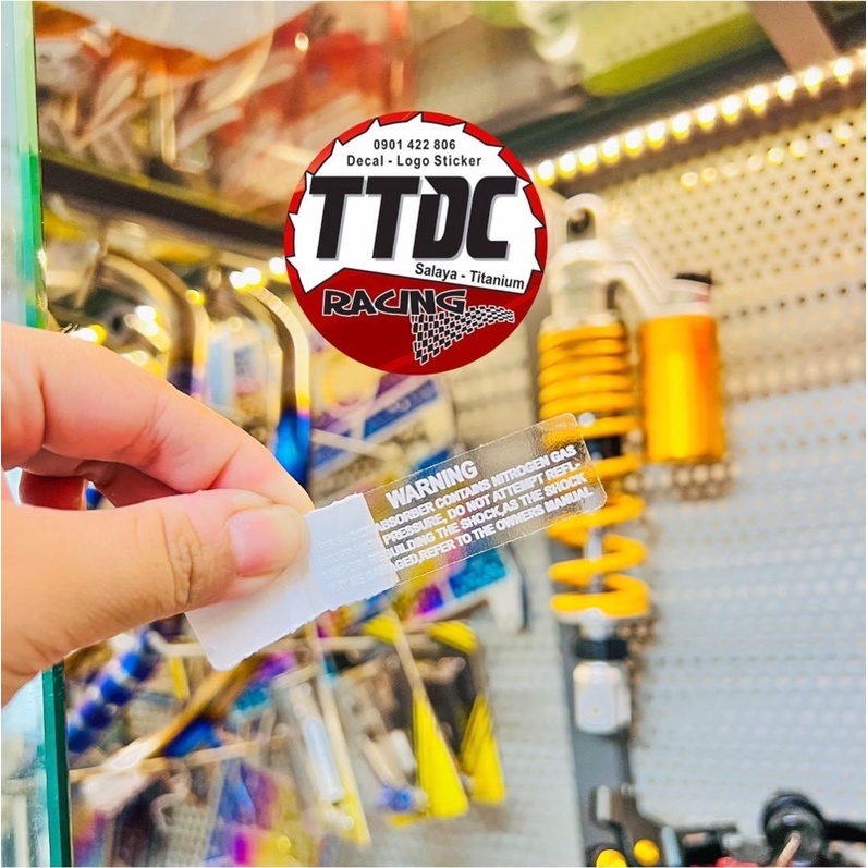 Tem Warning uv mực nổi trên mọi nền màu ✌