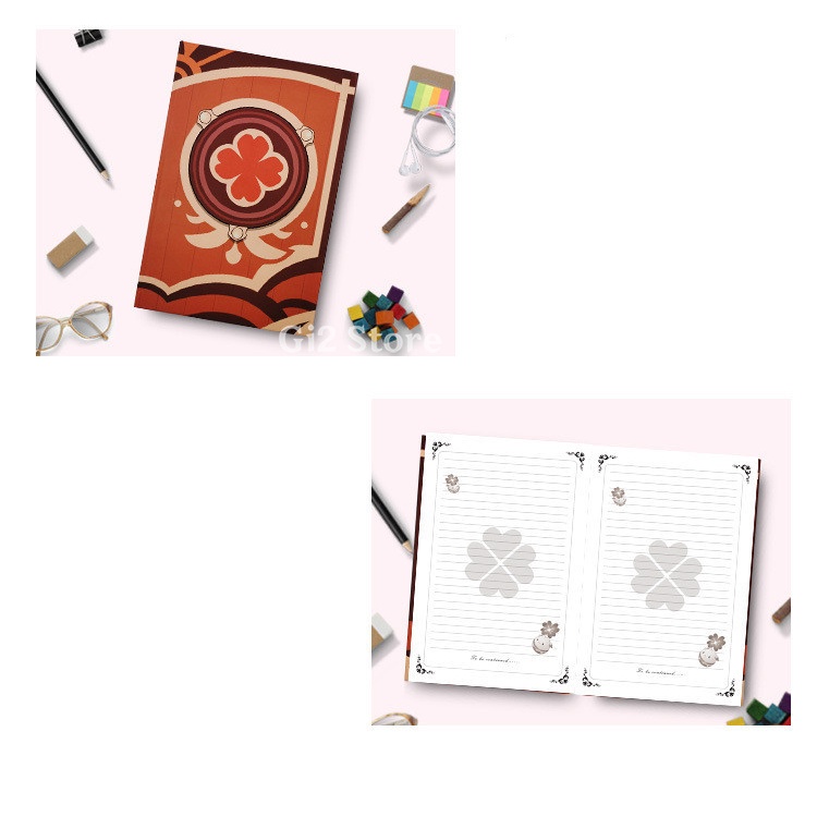 Sổ tay ghi chép notebook Zhongli game Genshin Impact game anime chibi dễ thương xinh xắn