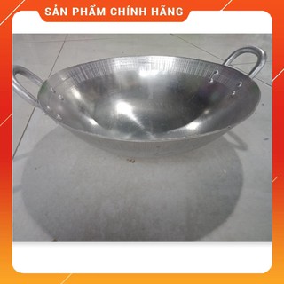 bán sỉ lẻ chảo nhôm công nghiệp chuyên dụng cho nhà hàng, khách sạn, bếp ăn tập thể- 50cm (2kg) bán hàng uy tín