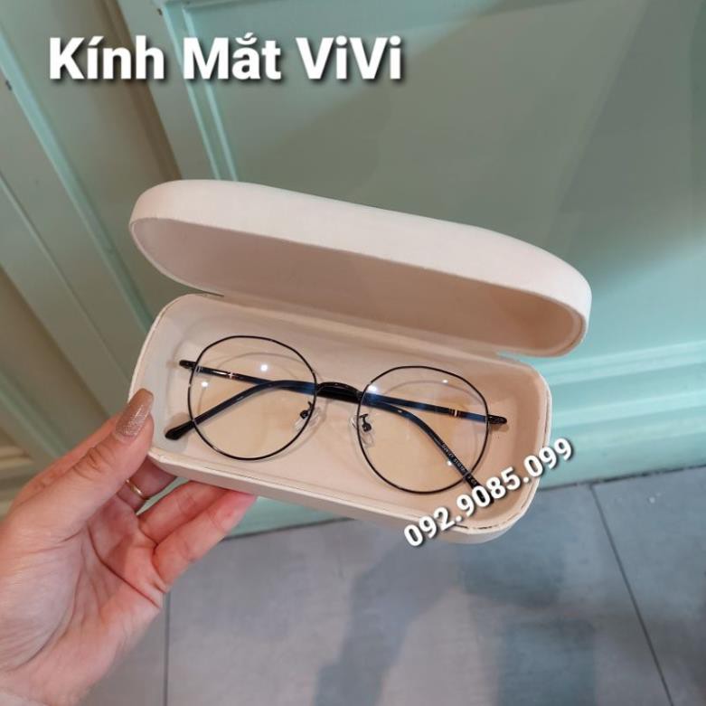 Gọng kính cận kim loại dáng tròn V9120 - Kính thời trang 0 độ | BigBuy360 - bigbuy360.vn