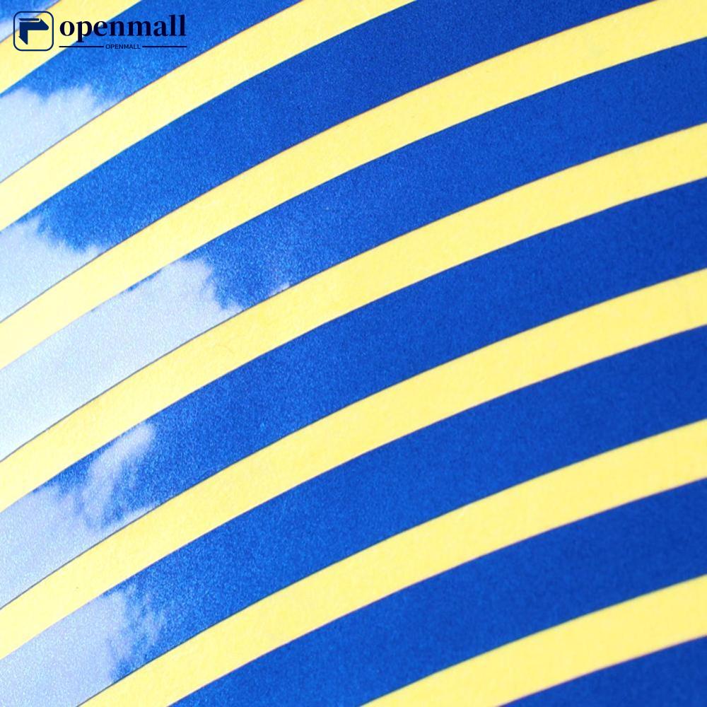 Set 16 Miếng Dán Vành Bánh Xe Mô Tô 10inch Phản Quang