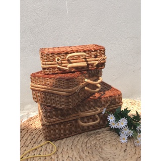 Vali Mây Bộ 3 Siêu Xinh Xắn Dành Trang Trí Phòng Bé Siêu Xinh Xắn Phong Cách Vintage Boho