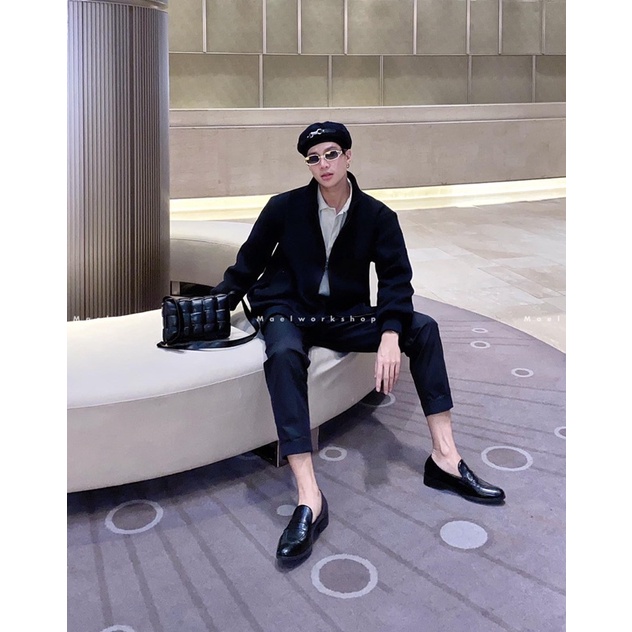 Áo Khoác nam 2 khoá kéo Mael local brand - 2WAY ZIP KNIT JACKET
