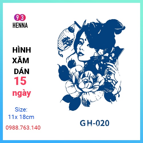 Hình Xăm Dán tạm thời 15 ngày không phai (GH020)