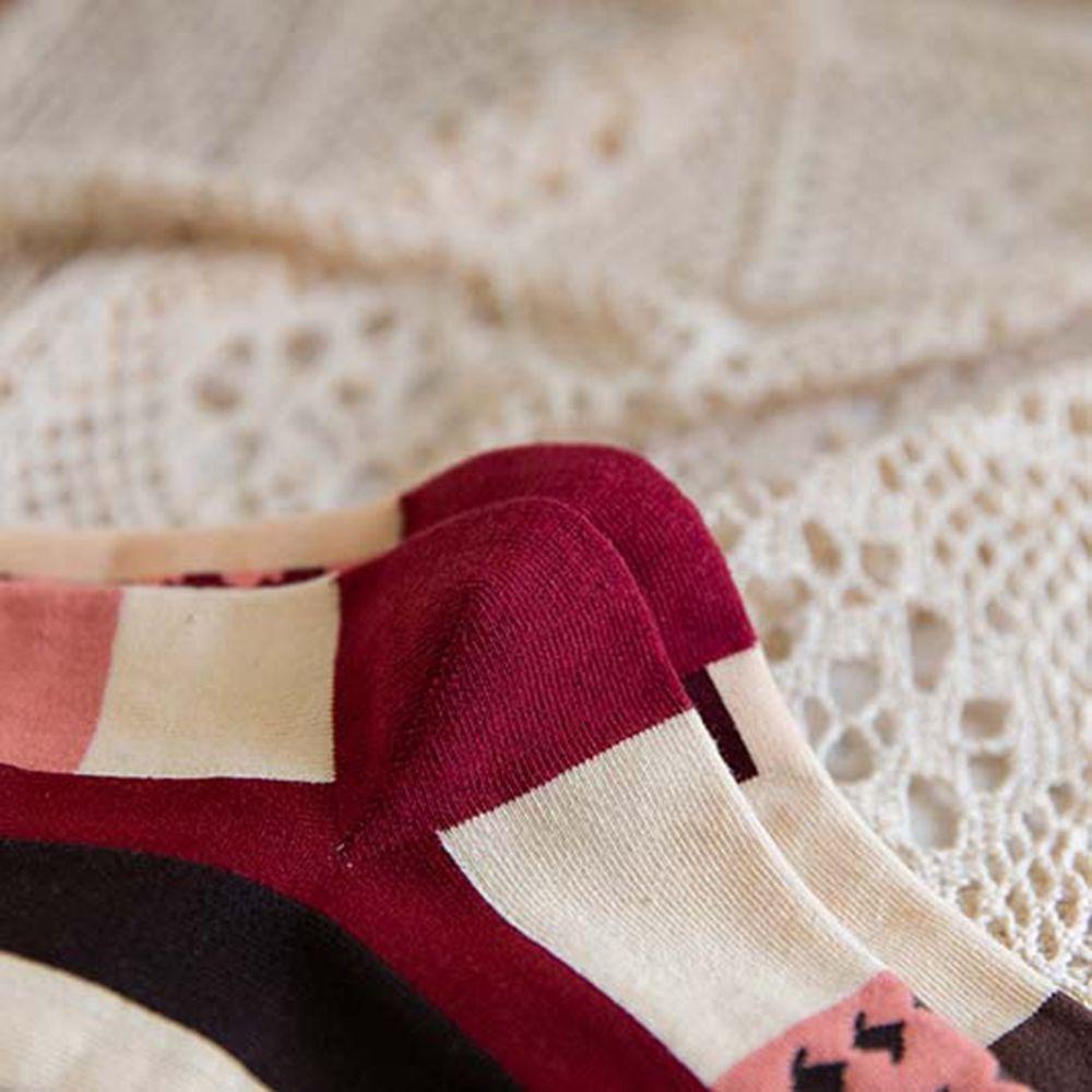 Vớ Cotton Cổ Cao Họa Tiết Kẻ Sọc Thoáng Khí Thời Trang Cho Nam