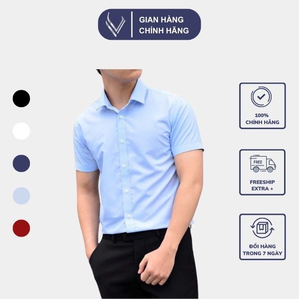 Áo sơ mi nam VERATINO dáng công sở chất vải cao cấp