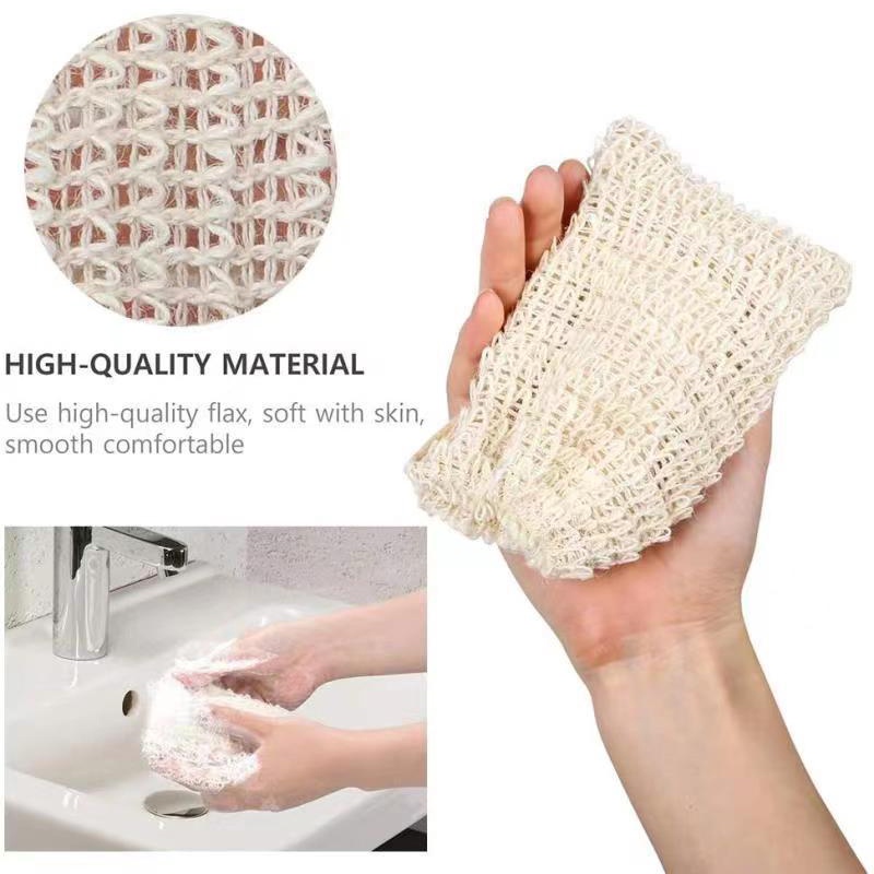 1 túi đựng xà phòng bằng sisal tự nhiên dễ dàng tẩy tế bào chết