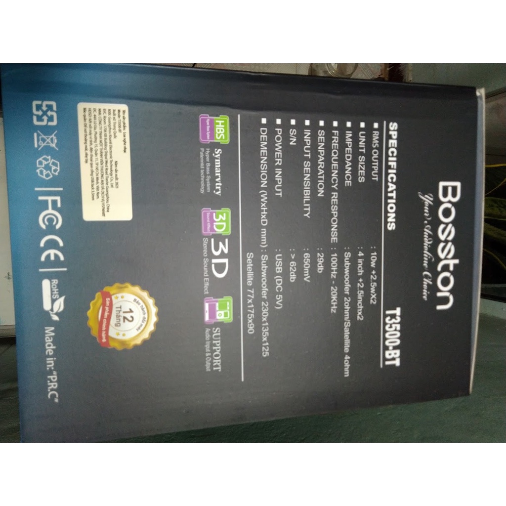 Loa vi tính Bluetooth Bosston T3500-BT – 2.1 chính hãng mới 100%