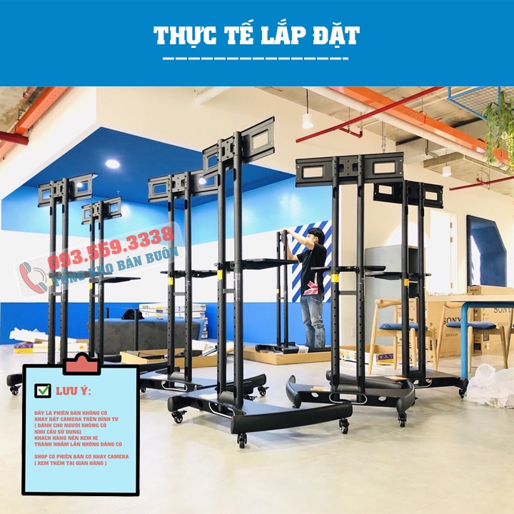 Giá Treo Tivi Di Động NB AVA1500 32 - 43 - 49 - 50 - 55 - 60 - 65 - 70 Inch - Giá Treo Tivi [ Bản Không Đế Đặt Camera ]