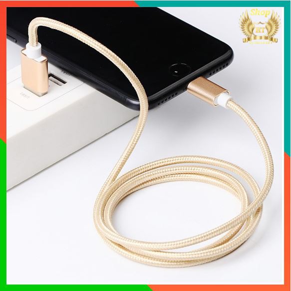 DÂY SẠC DÙ 🔥Freeship Extra🔥 Cáp sạc dây dù dài 1m Cho Điện Thoại Phụ Kiện Tai Nghe-IPHONE ANDROID