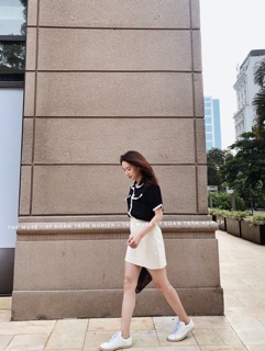 Sơ mi viền dạ tweed