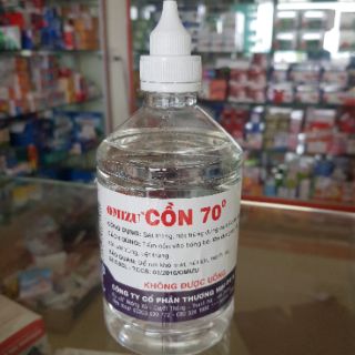 Cồn y tế Ethanol 70 độ, 90 độ chai 500ml