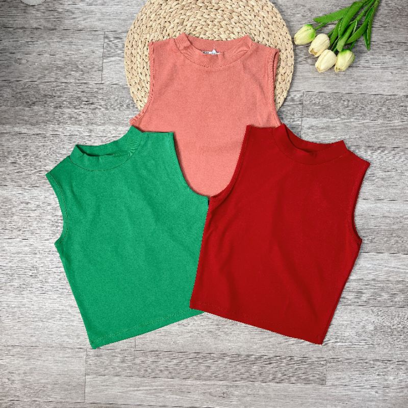 Áo Thun Ba Lỗ Cổ Lọ Chất Thun Bozip Xin xò, Áo Sát Nách Siêu Hách Dáng