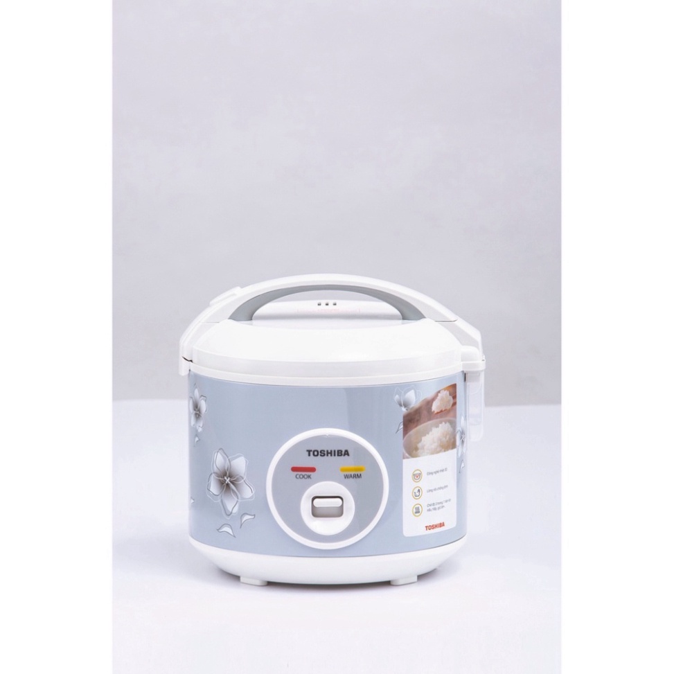 Nồi cơm nắp gài TOSHIBA RC-10JFMVN - 1.0L - Lòng nồi dày 1.7mm, chống dính- Hàng chính hãng, bảo hành 12 tháng