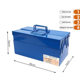 Hộp đựng dụng cụ, đồ nghề đa năng SUVINA SU350-2 2 tầng 2 khay