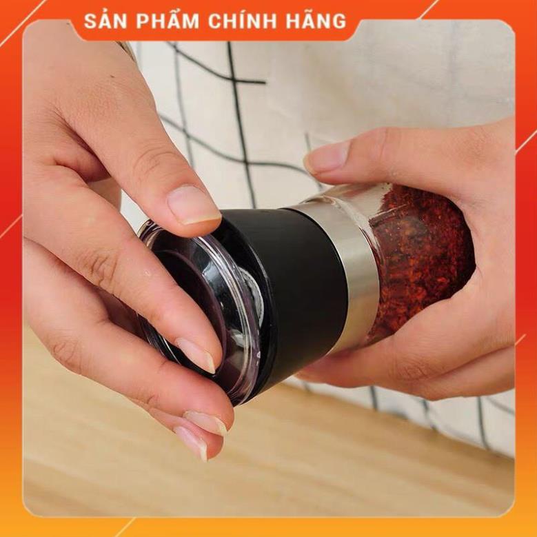 Lọ xay tiêu thủy tinh tiện dụng