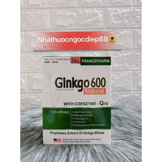 Viên Uống bổ não Ginkgo 600 (h100v )