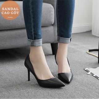 GIÀY CAO GÓT BÚP BÊ HỞ HÔNG GÓT NHỌN 9P CG0496 Giày dép xinh MYS