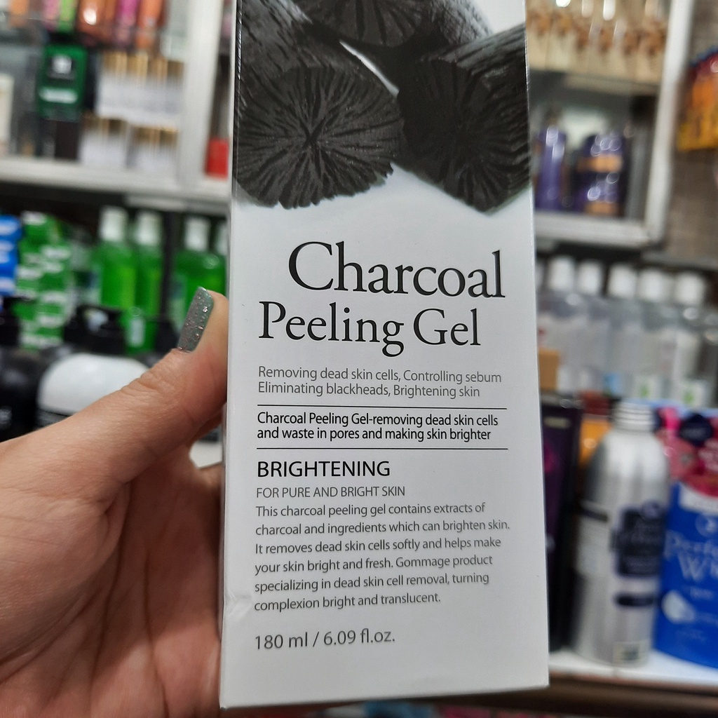 Gel tẩy tế bào chết than hoạt tính Arrahan Charcoal Peeling 180ml