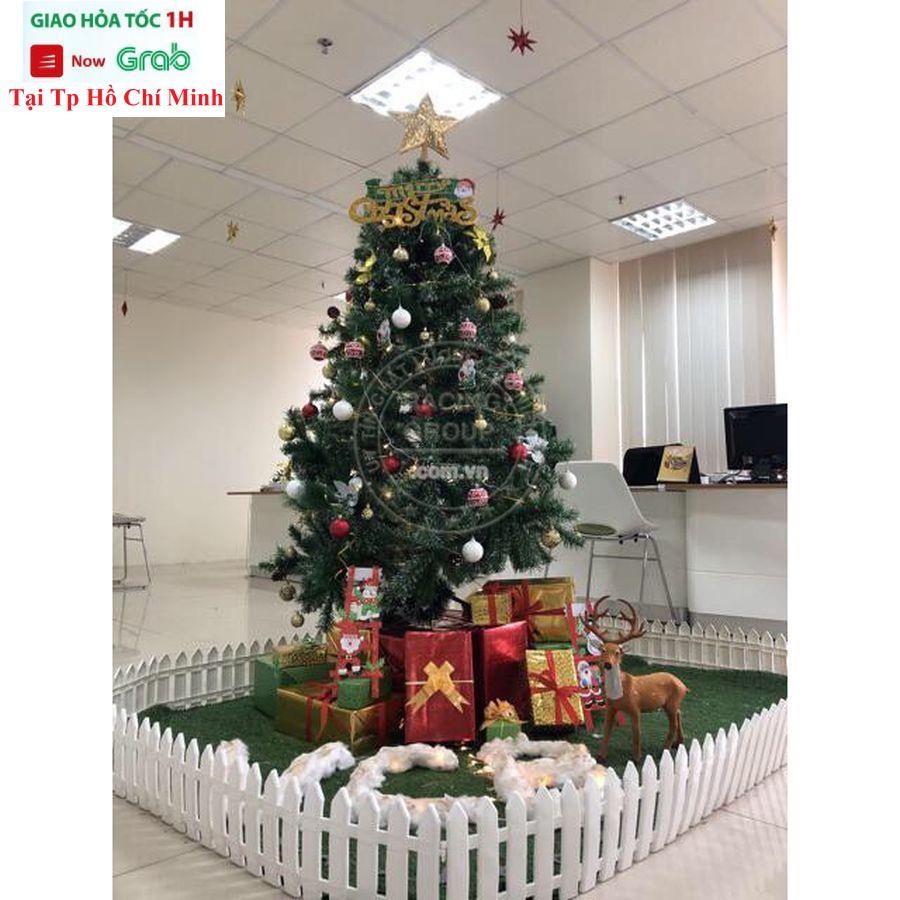 Hàng Rào Nhựa Đúc Trang Trí Cây Thông Noel , Ngoài Vườn , Tiểu Cảnh Kích Thước 20cm*30cm An Toàn Cho Trẻ Nhỏ ( 1 Miếng)