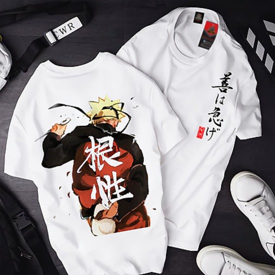 Áo Thun Anime Naruto ATT-01, Áo thun Anime Manga Onepiece anh Naruto Unisex Nam