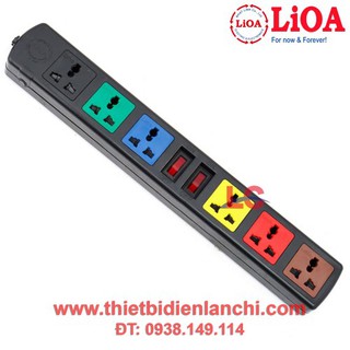 Ổ cắm kéo dài 6s lioa 6s3 dây 3m x 2
