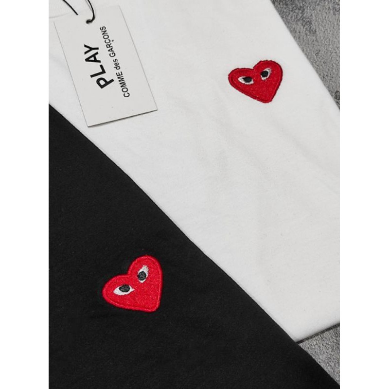 Áo Thun In Chữ Cdg Play Comme Des Garcons Cá Tính