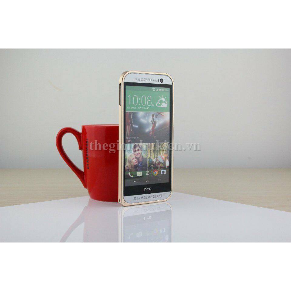 Ốp viền htc one M8 Love Metal kim loại siêu mỏng