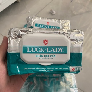 Khăn ướt cồn luck lady 50 tờ
