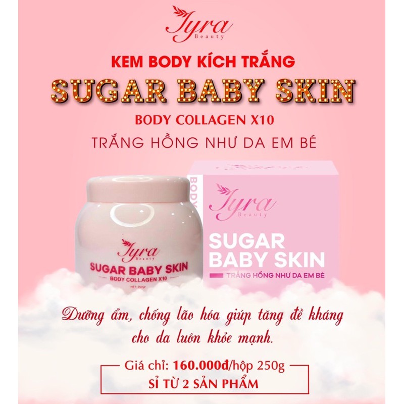 KEM DƯỠNG DA BODY SUGAR BABY TYRA