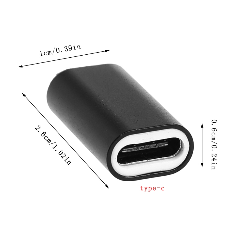 Đầu chuyển đổi đầu USB âm loại C sang cổng kết nối lightning 8-pin dương dùng cho iPhone iPad iPod