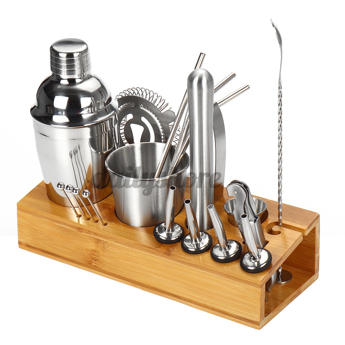 22+1 Cocktail Shaker Bar Set Mixer Making Kit Bartender Stainless Steel Set ! | BigBuy360 - bigbuy360.vn