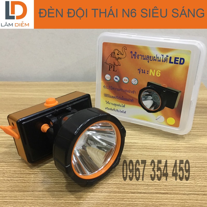 Đèn đội đầu pin sạc Thái Lan siêu sáng cao cấp N6