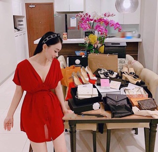 JUMPSUIT CÁNH DƠI NÚT BỌC