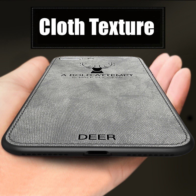Ốp điện thoại TPU silicone dẻo phối da khắc họa tiết đầu hươu cá tính thích hợp cho iPhone XS Max XS XR X 6 6S 7 8