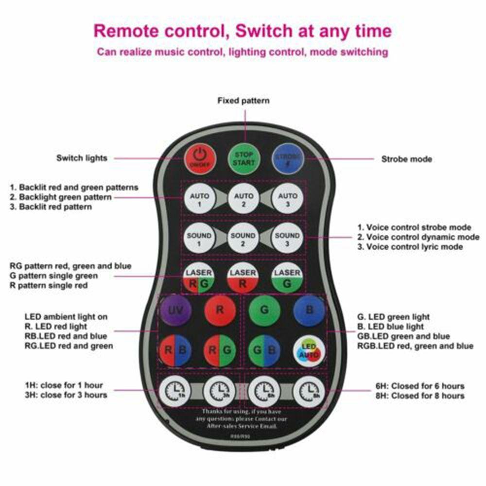 Đèn Chiếu Laser 24 Dùng Cho Sân Khấu Tiệc Tùng Tiện Dụng