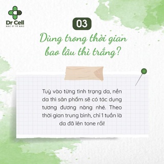 Men ủ trắng da mặt Dr Cell 50ml